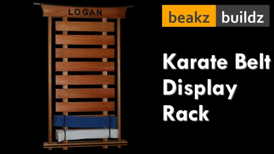 Cedar Karate Belt Rack